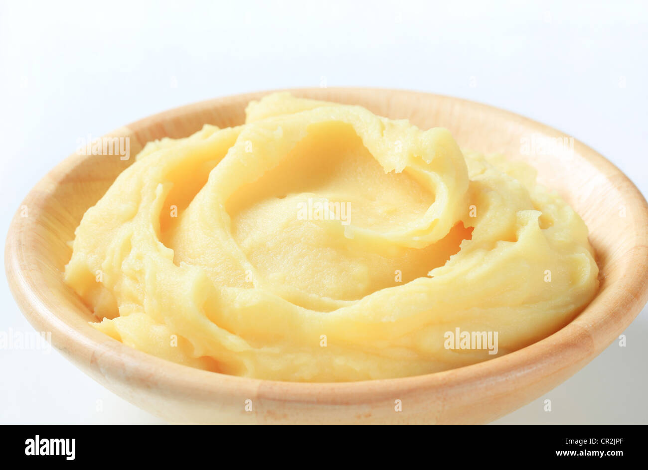 Detail einer Schüssel Kartoffelpüree Stockfoto