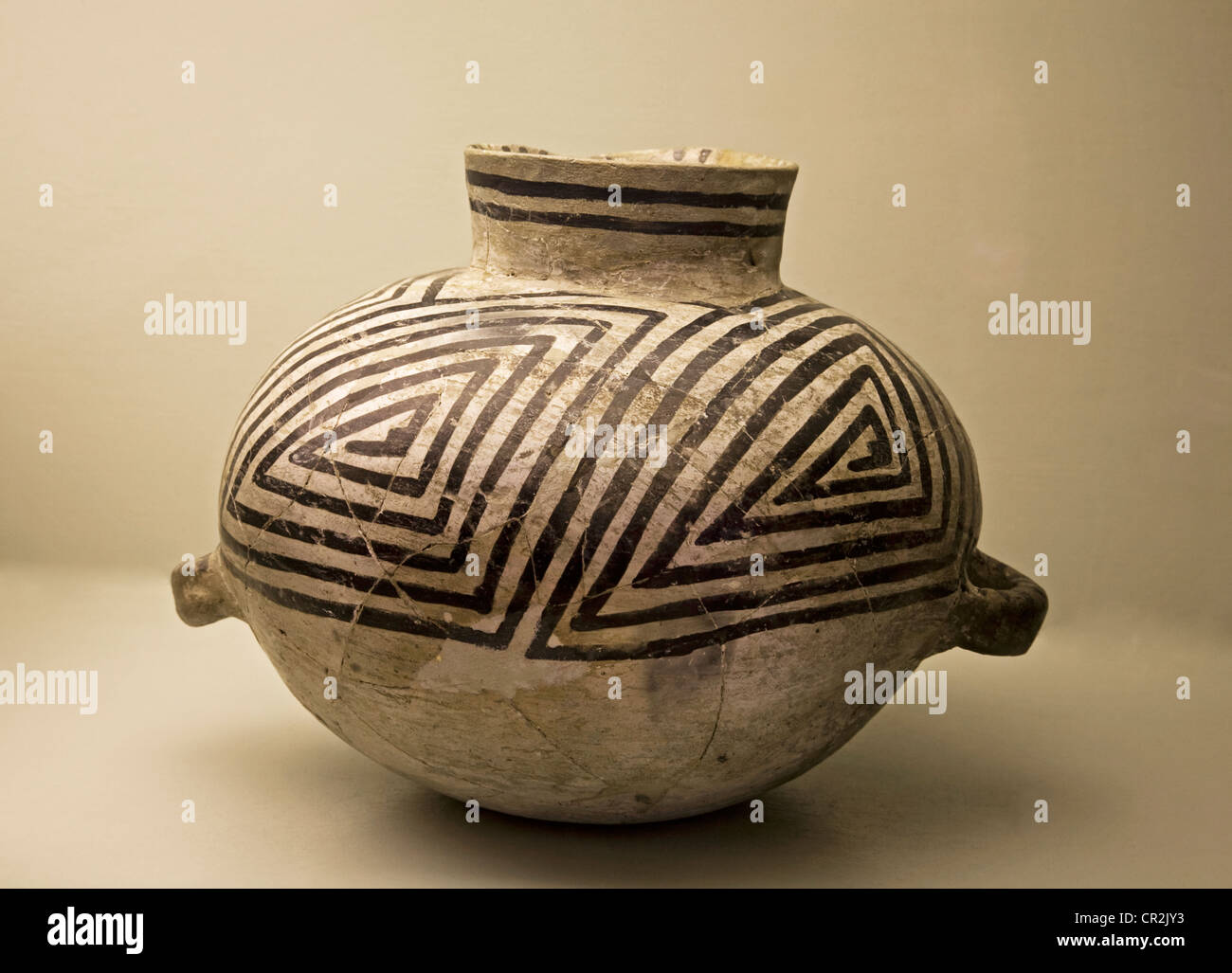 Whitesare Anasazi Keramik aus Azteken Ruinen National Monument, New Mexico, wahrscheinlich irgendwann nach 1000 n. Chr. gemacht Stockfoto