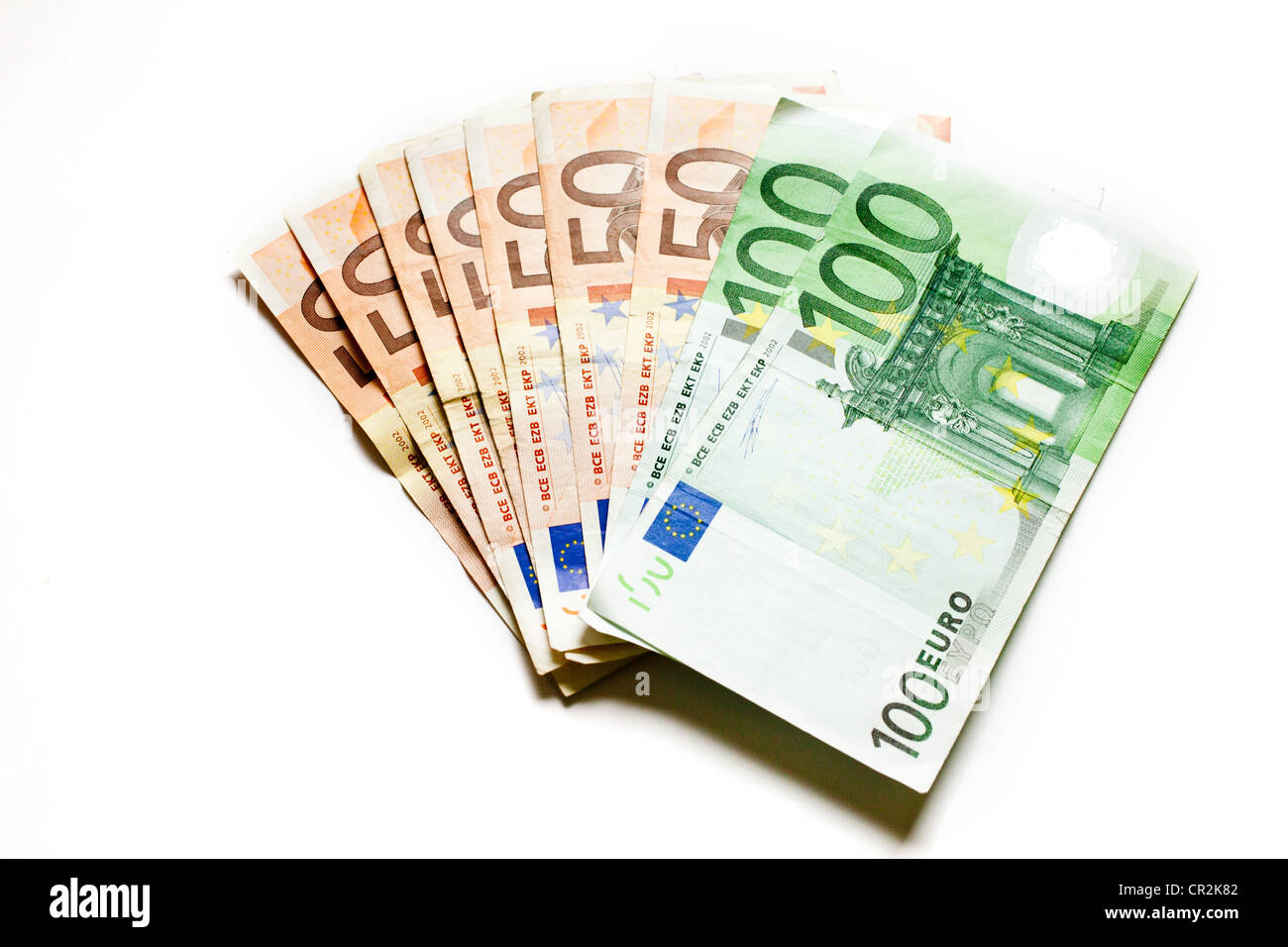 Euro-Geld-Hintergrund Stockfoto