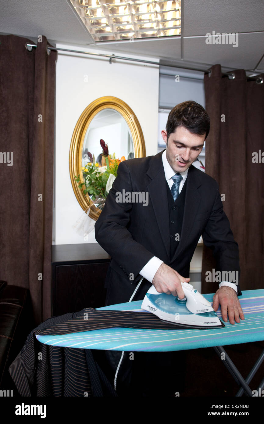 Maßgeschneiderte Butler, Concierge, Zimmermädchen, London, UK Stockfoto