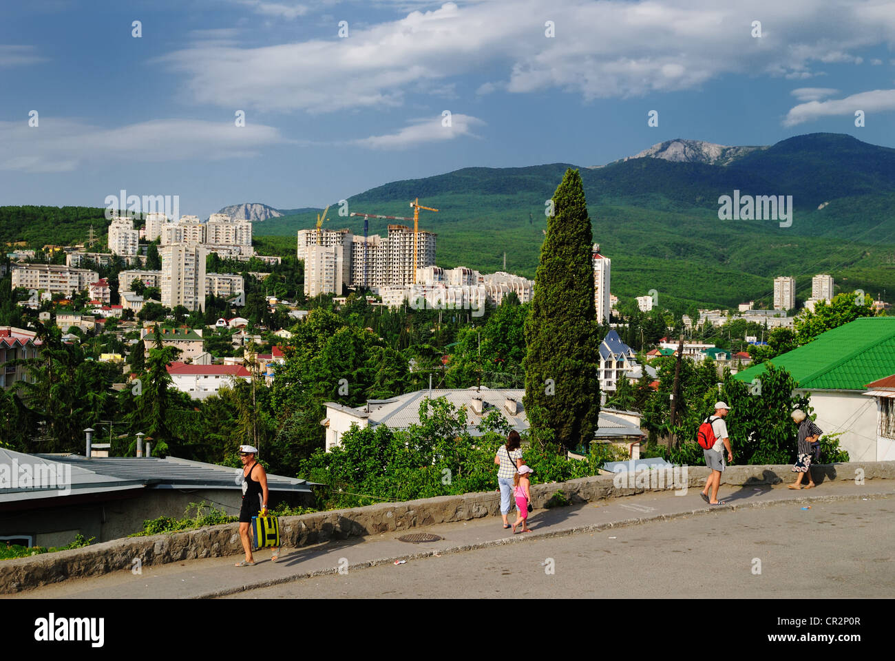 Aluschta, Krim, Ukraine Stockfoto