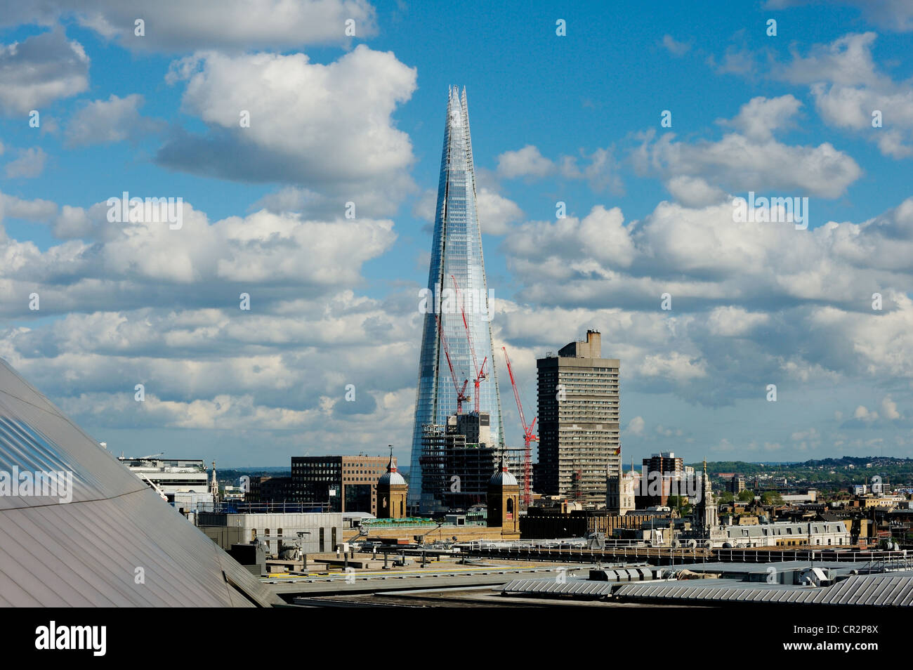 Der Shard London Bridge aus Cheapside. Stockfoto