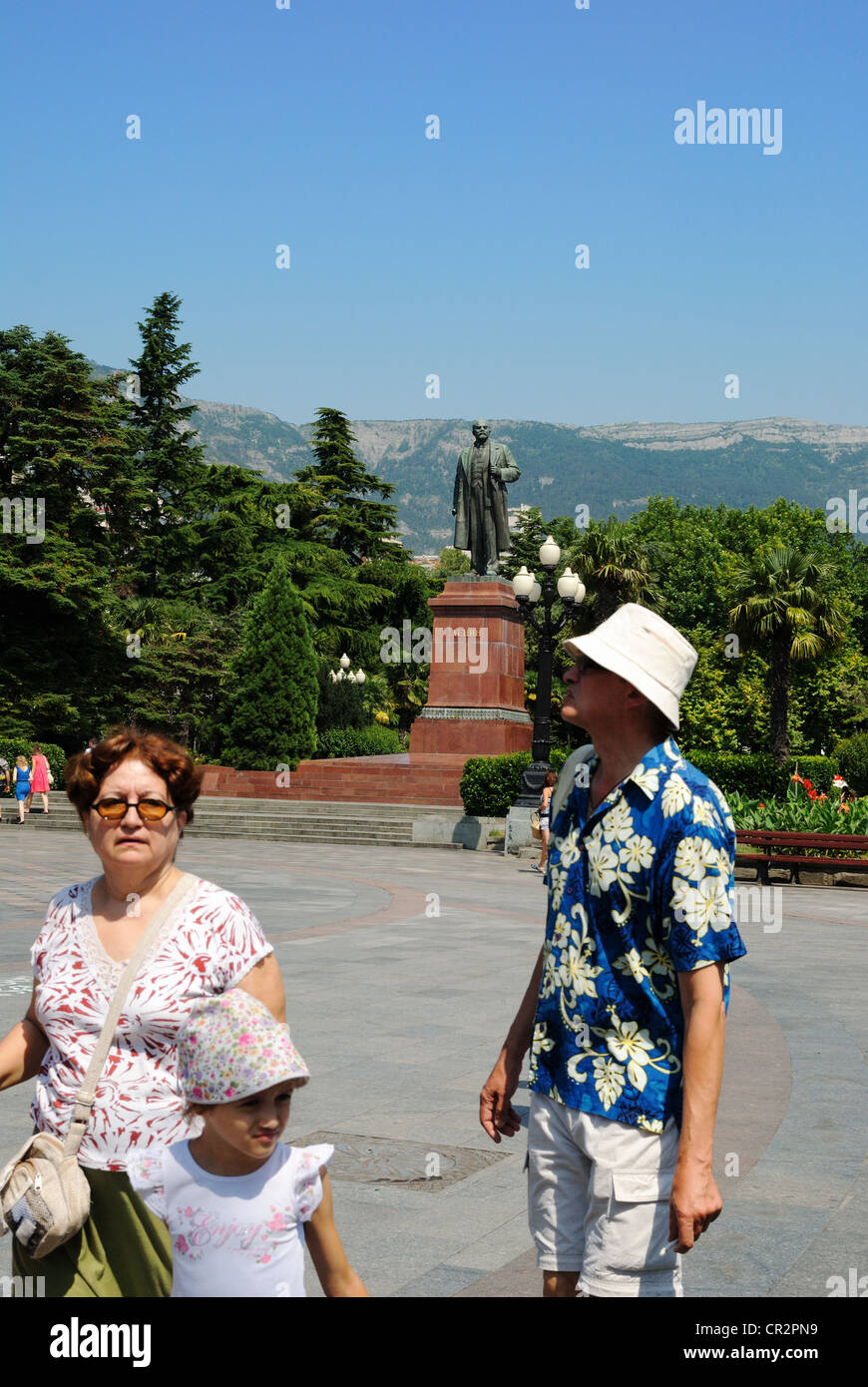 Statue von Lenin, Jalta, Krim, Ukraine Stockfoto
