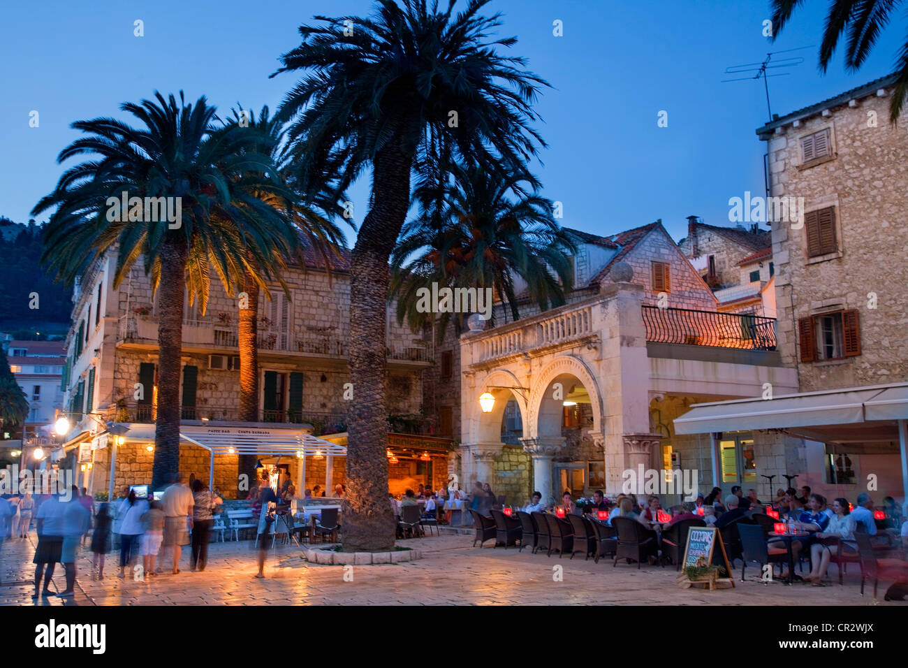 Kroatien, Dalmatien, Dalmatien, Insel Hvar, Hvar Stadt Stockfoto