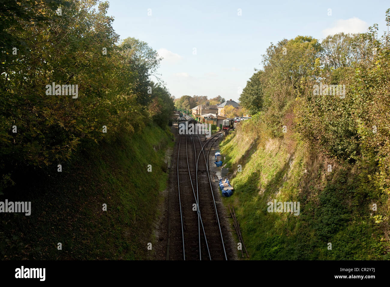 Alresford Station, Brunnenkresse Line, Hampshire, England, Vereinigtes Königreich. Stockfoto