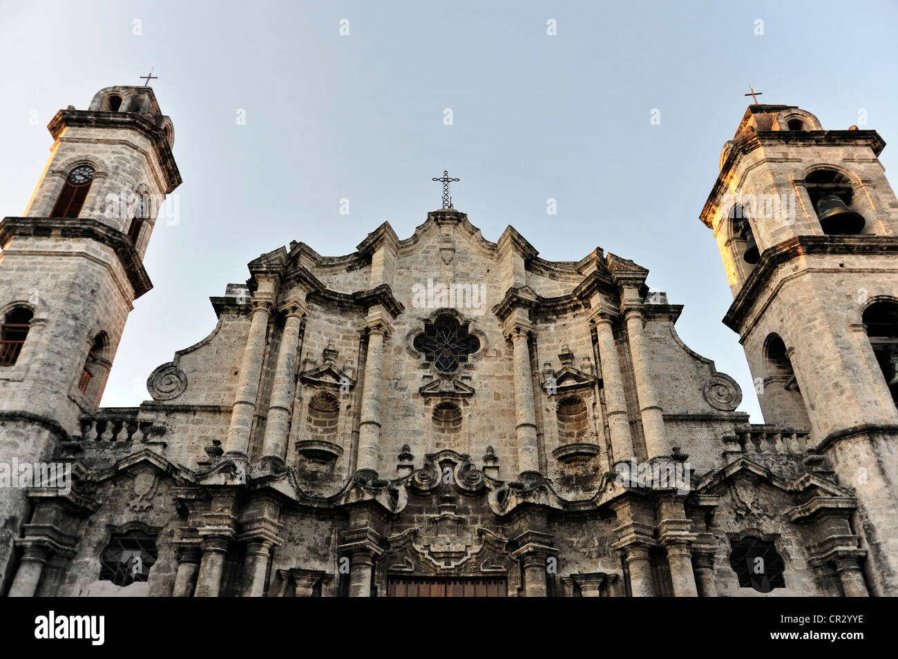 Catedral De La Habana, Havana Kathedrale, der Bau begann im Jahre 1748, Barockfassade, Plaza De La Catedral, Havanna, Kuba Stockfoto