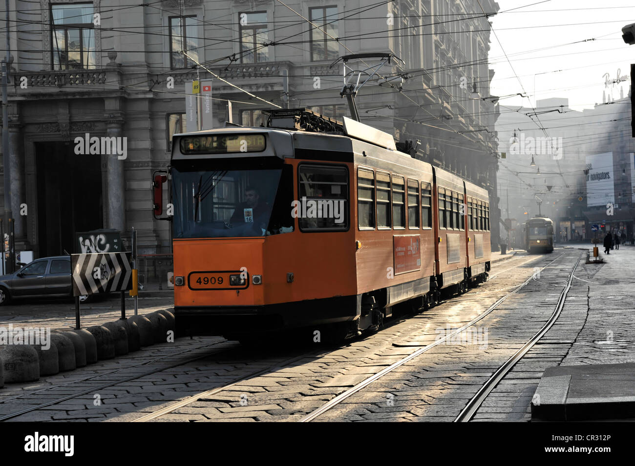 Straßenbahn, Linie 16, Milan, Mailand, Lombardei, Italien, Europa, PublicGround Stockfoto