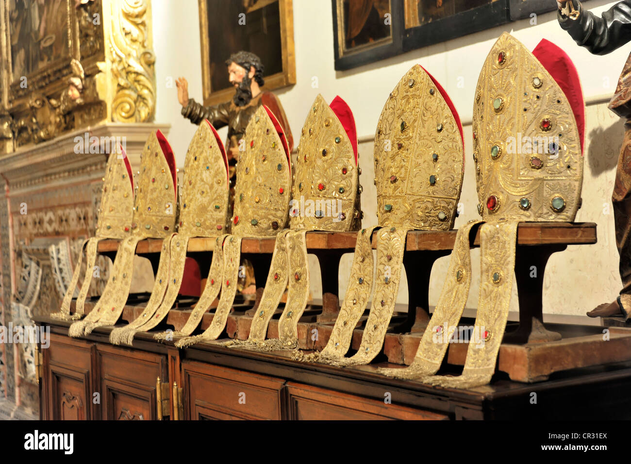 Schatzkammer, Santa Ana Kapelle, Kathedrale Sé, Igreja de Santa Maria Maior, Sé Patrizierhaeuser de Lisboa Stockfoto