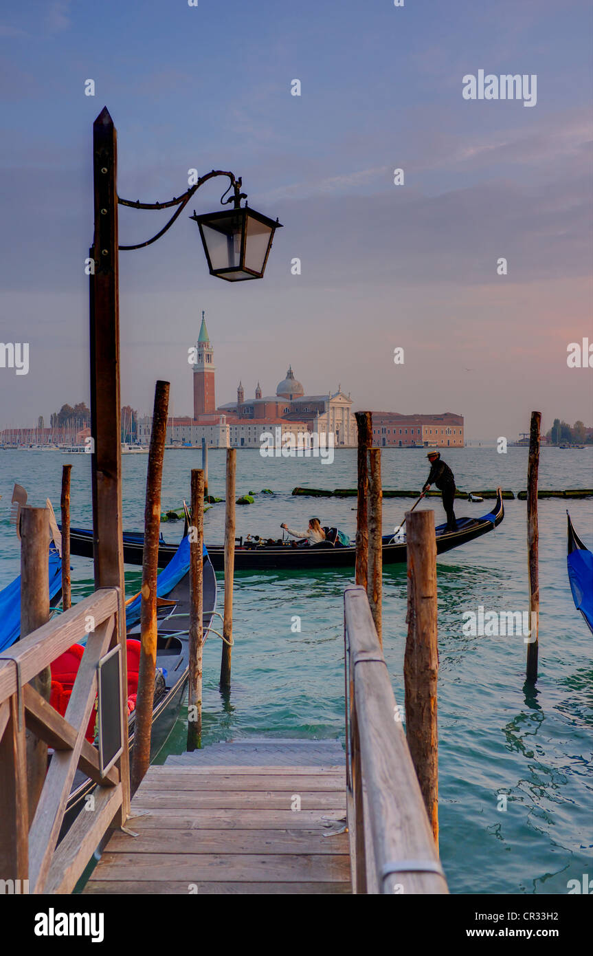 Blick auf San Giorgio Maggiore, Venedig Stockfoto