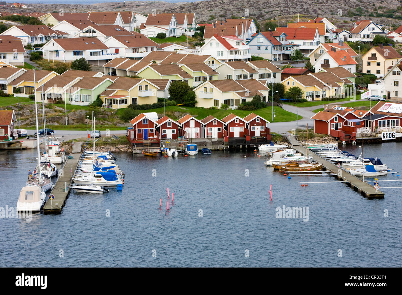 Hafen in Smoegen, Schweden, Skandinavien, Europa Stockfoto