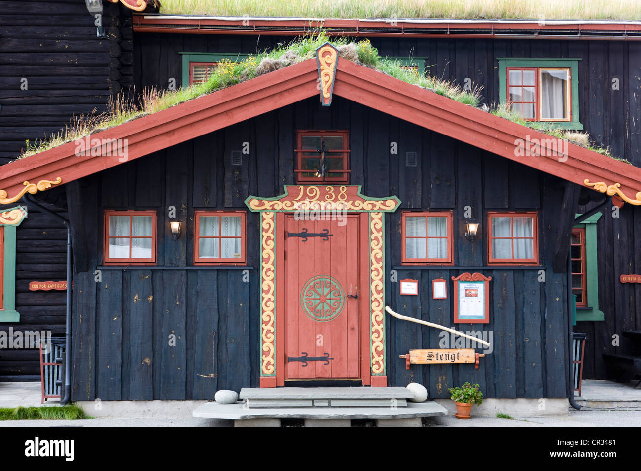 Alte norwegische Haus, Norwegen, Skandinavien, Europa Stockfoto