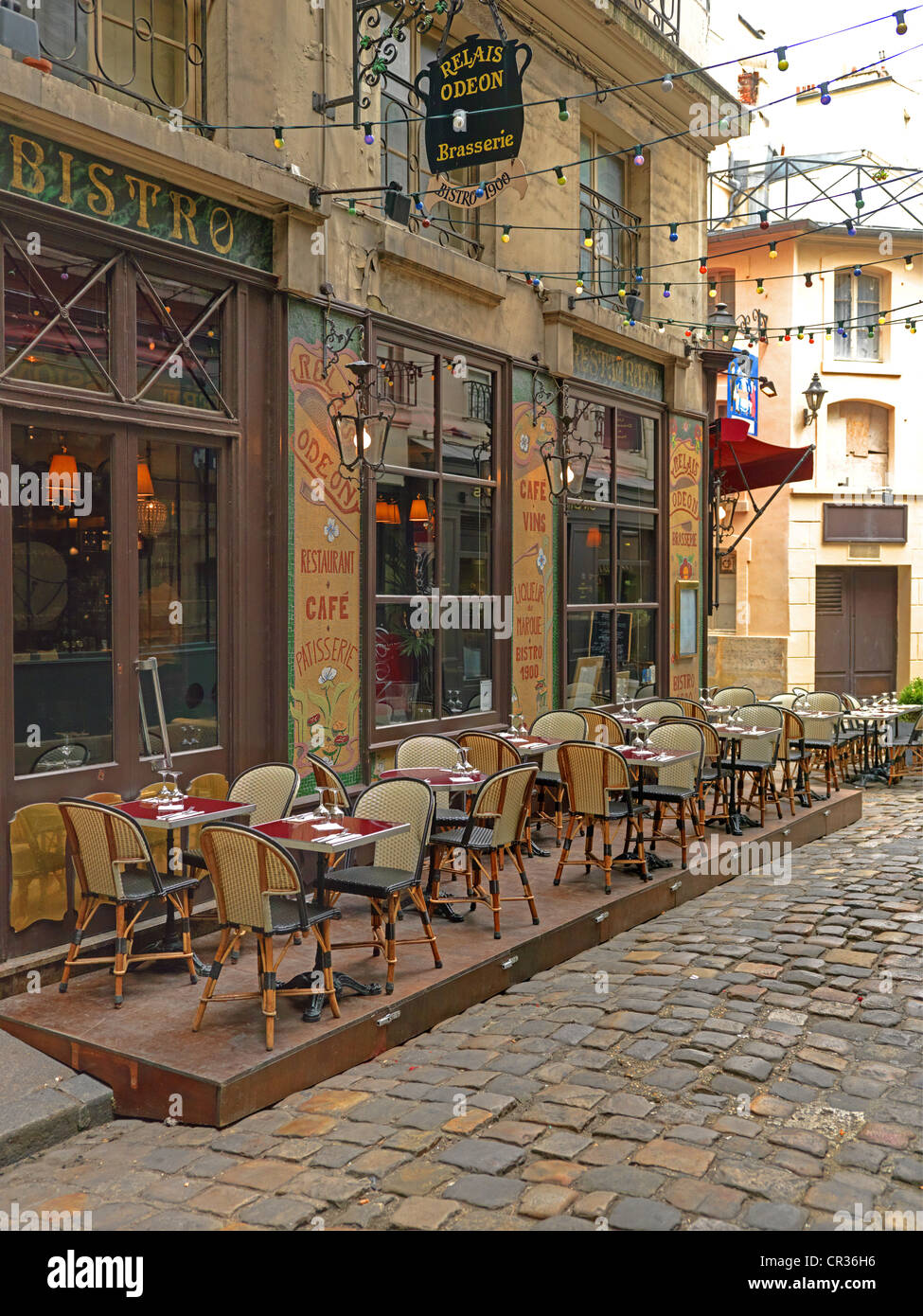 Paris Cafe Szene links St.germain Bankkreis Stockfoto