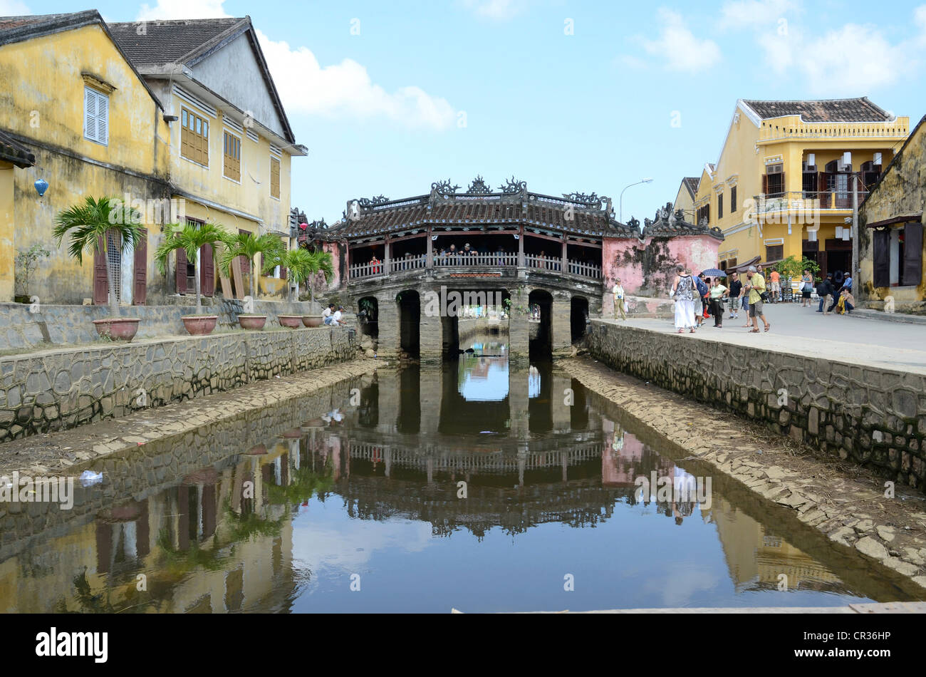 Japanische Brücke, chua Cau, Hoi An, Vietnam, Südostasien Stockfoto