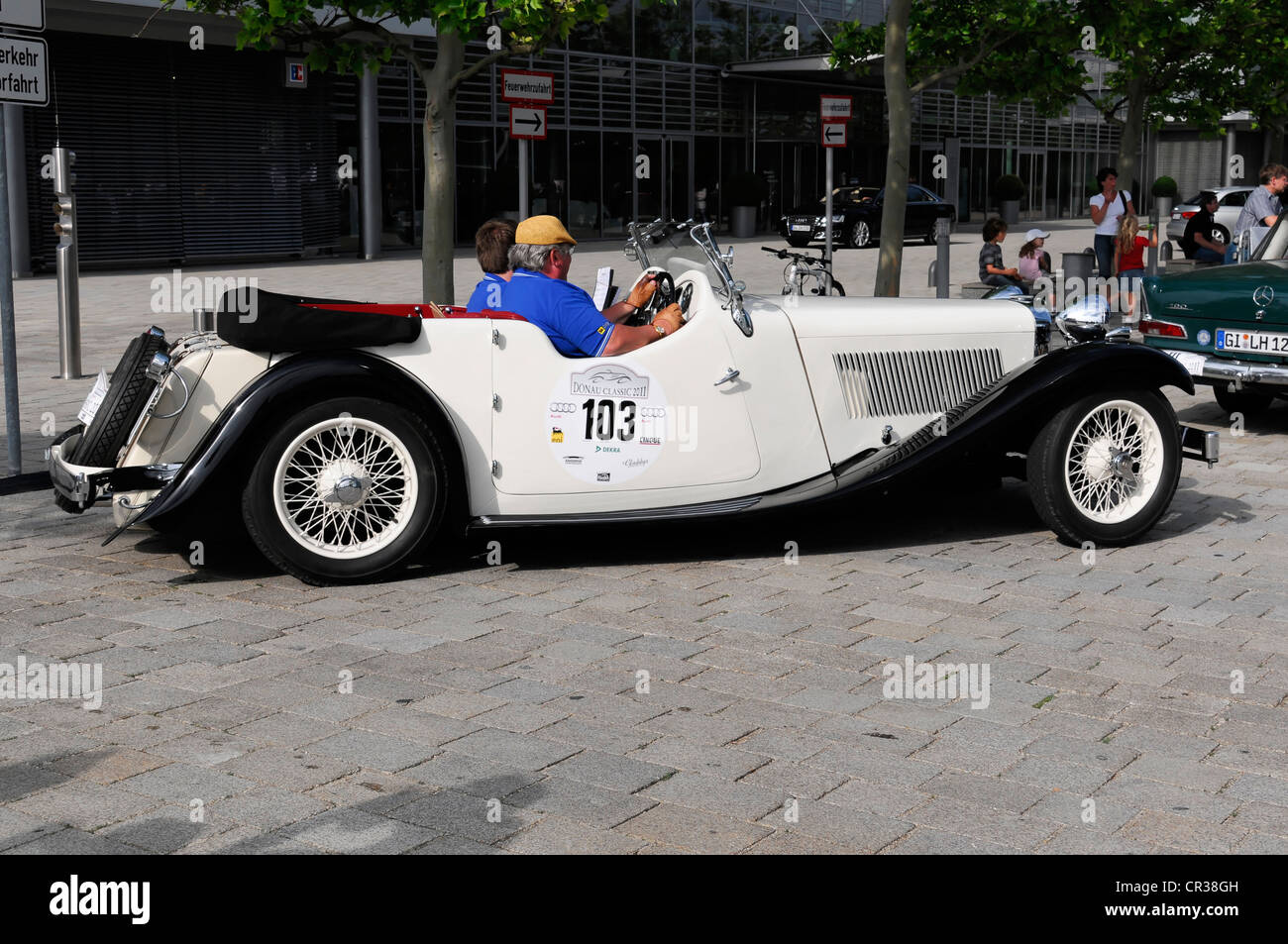 Jaguar SS 1, offener Tourenwagen Modell 1936, 60 PS, Donau Classic 2011, Ingolstadt, Bayern, Deutschland, Europa Stockfoto