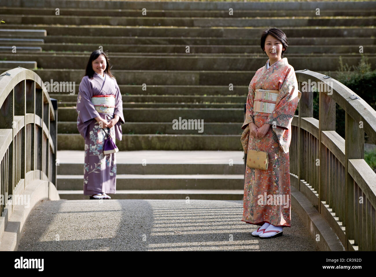 Japan, Insel Honshu, Chubu Region, Kanazawa, der Park des Schlosses Stockfoto