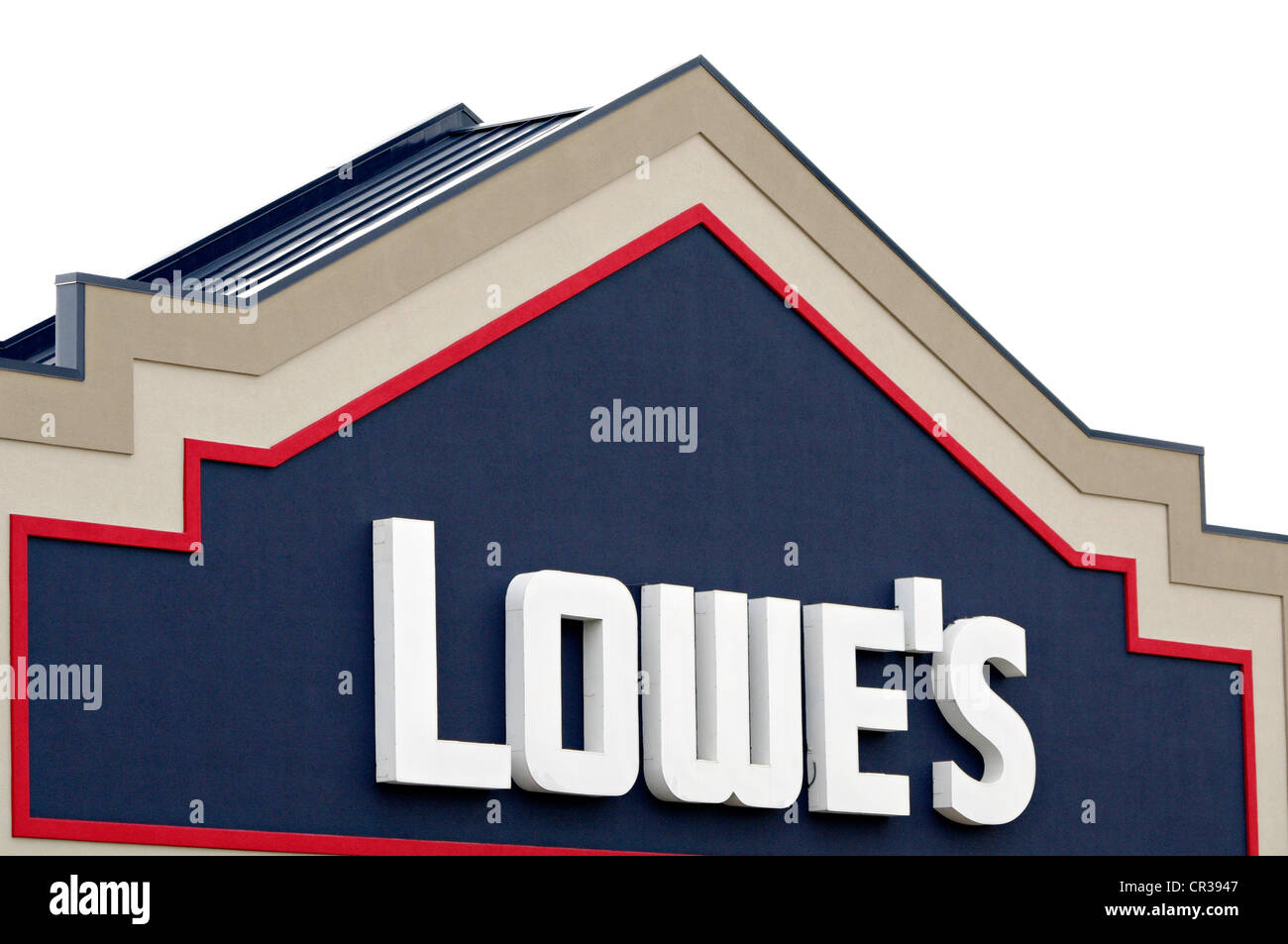 Lowe's Home Improvement speichern Logo auf dem 10. Juni 2012 in Tyler, Texas. Stockfoto