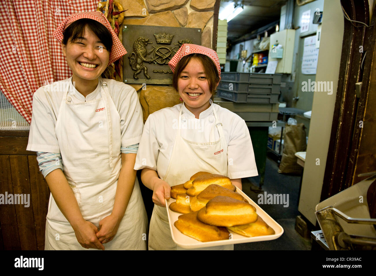 Japan, Insel Honshu, Region Chubu, Kanazawa, Bäckerei Stockfoto