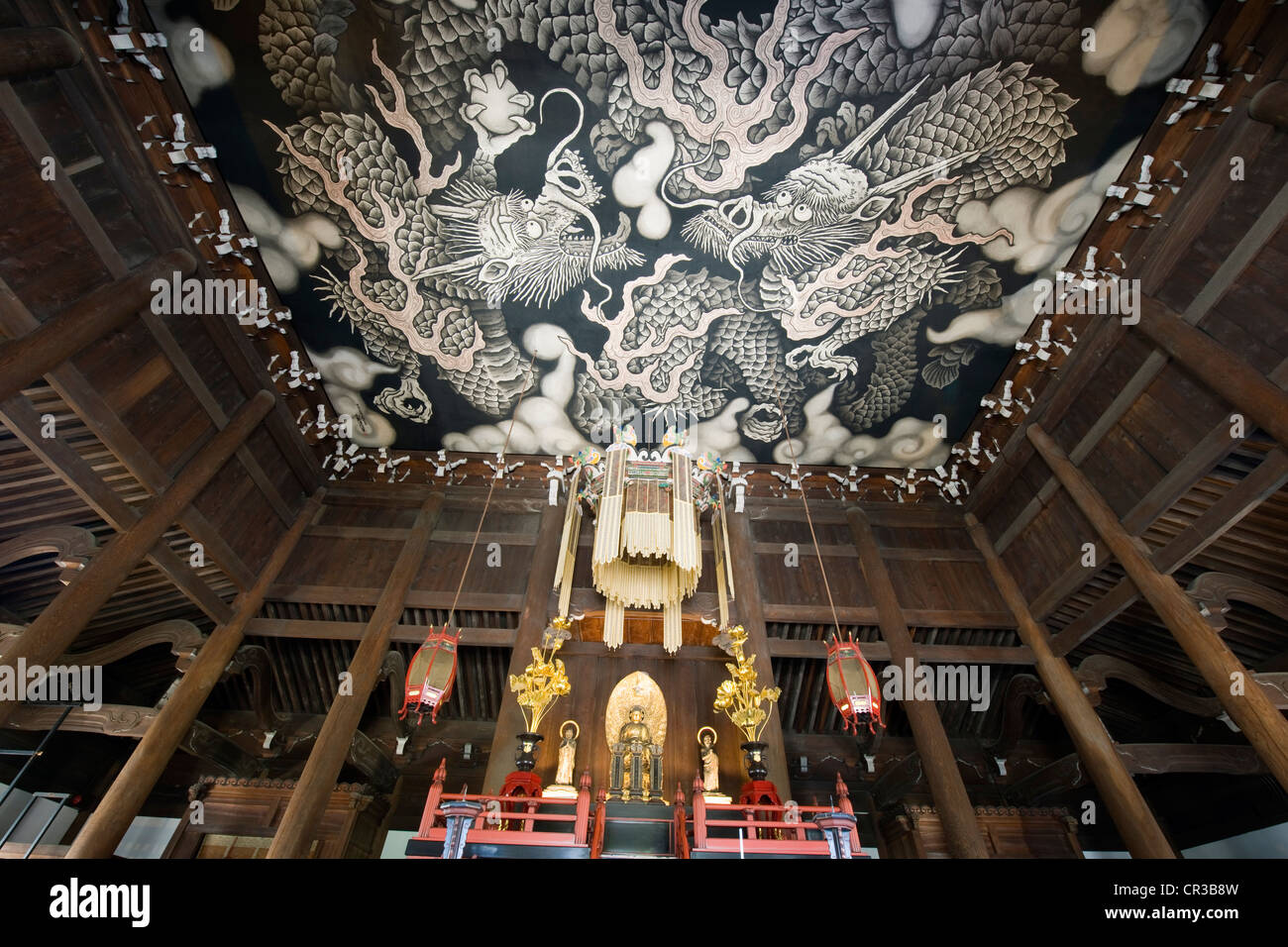 Japan, Insel Honshu, Kinki Region, Stadt Kyoto Gion-Viertel, nur die Kennin Ji-Tempel, Zen-Tempel Stockfoto