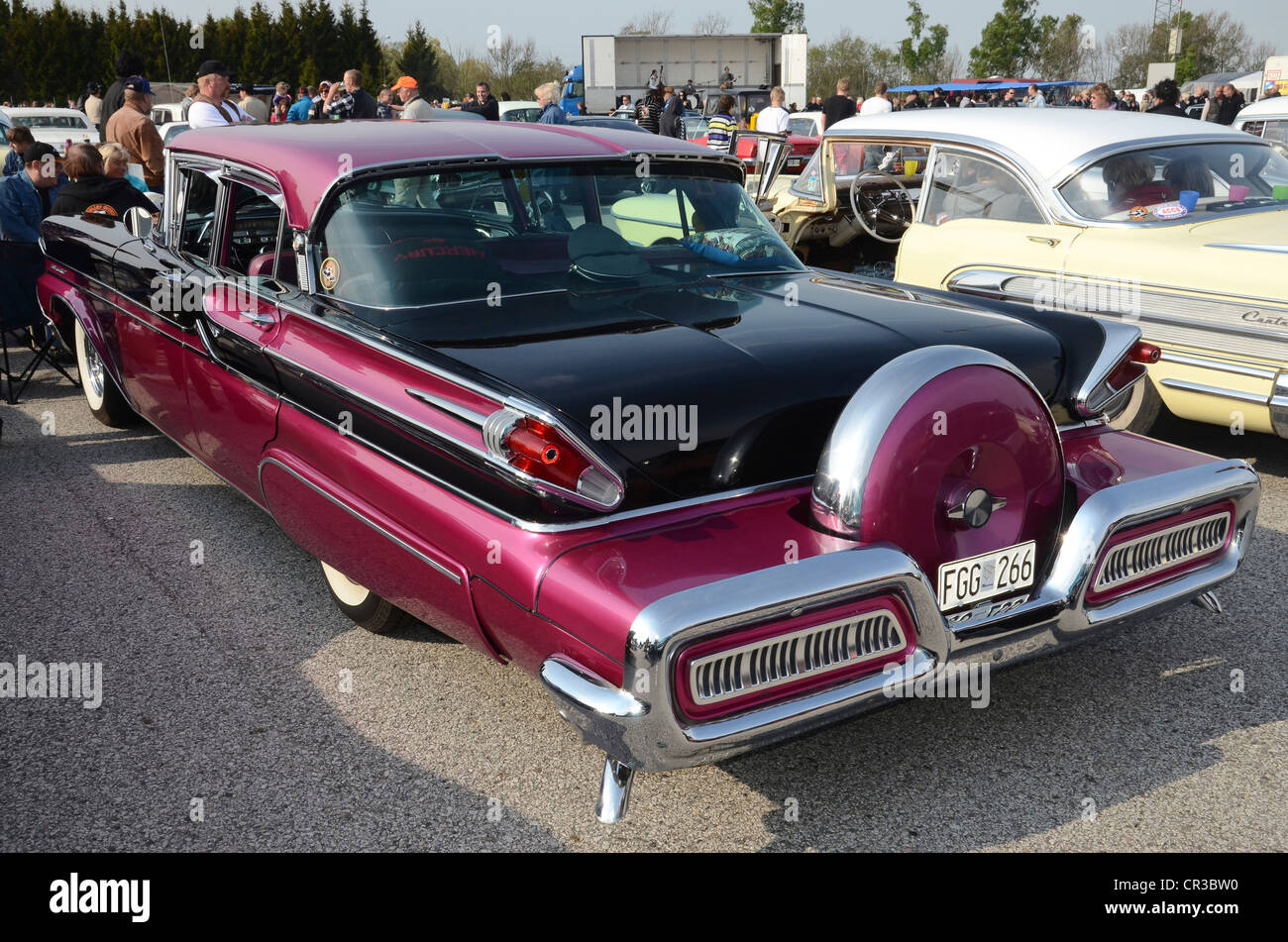 Mercury Monterey 1958, bei einem Treffen von amerikanischen Oldtimern in Ystad, Schweden, Europa Stockfoto