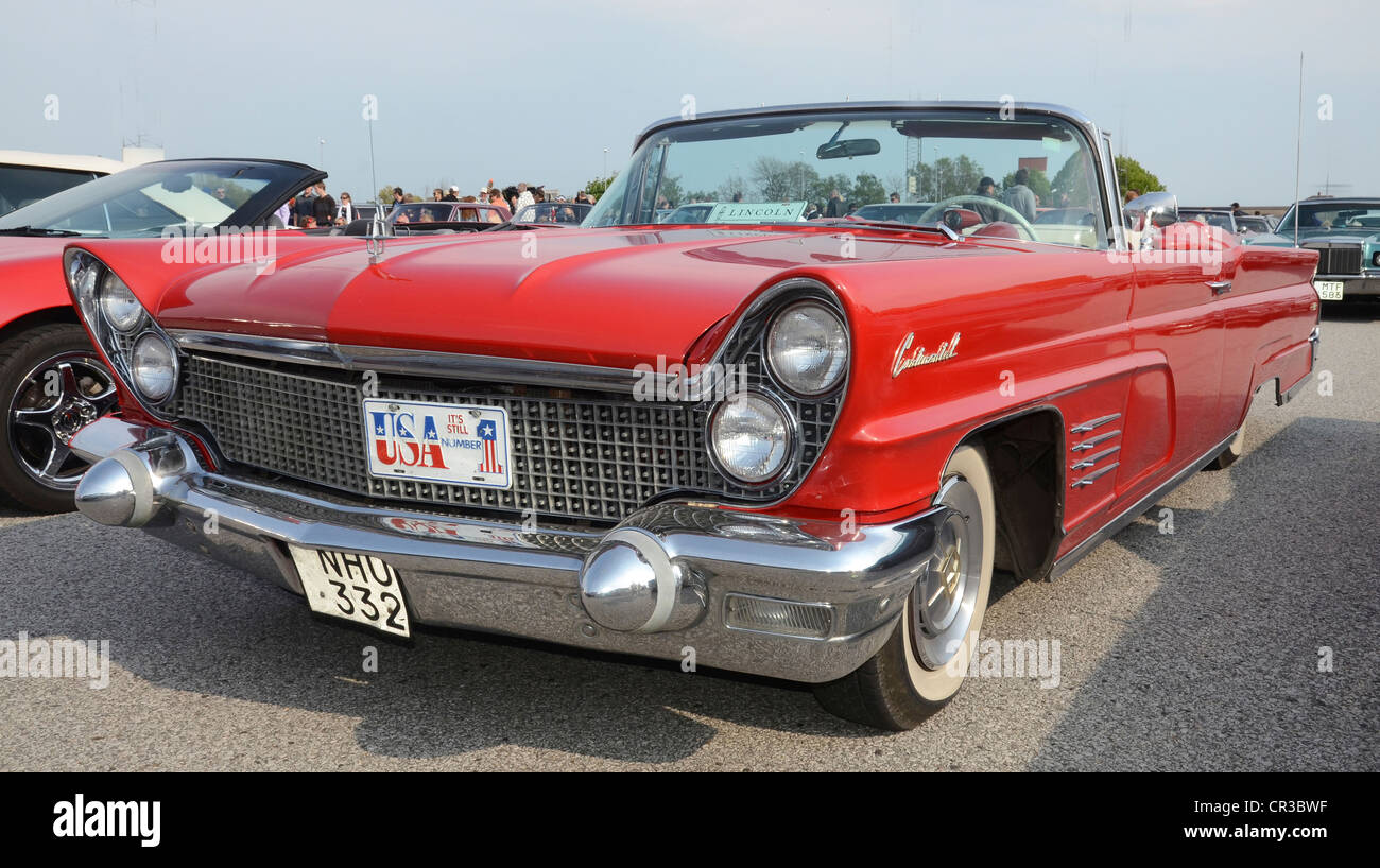 Lincoln Mark 5 COM 1960, bei einem Treffen von amerikanischen Oldtimern in Ystad, Schweden, Europa Stockfoto