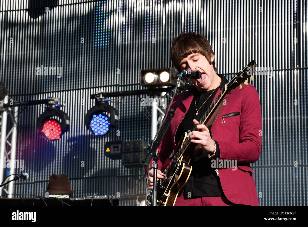 Miles Kane Evolution Festival 2012 in Spillers Wharf in Newcastle Upon Tyne 3. Juni 2012 Stockfoto