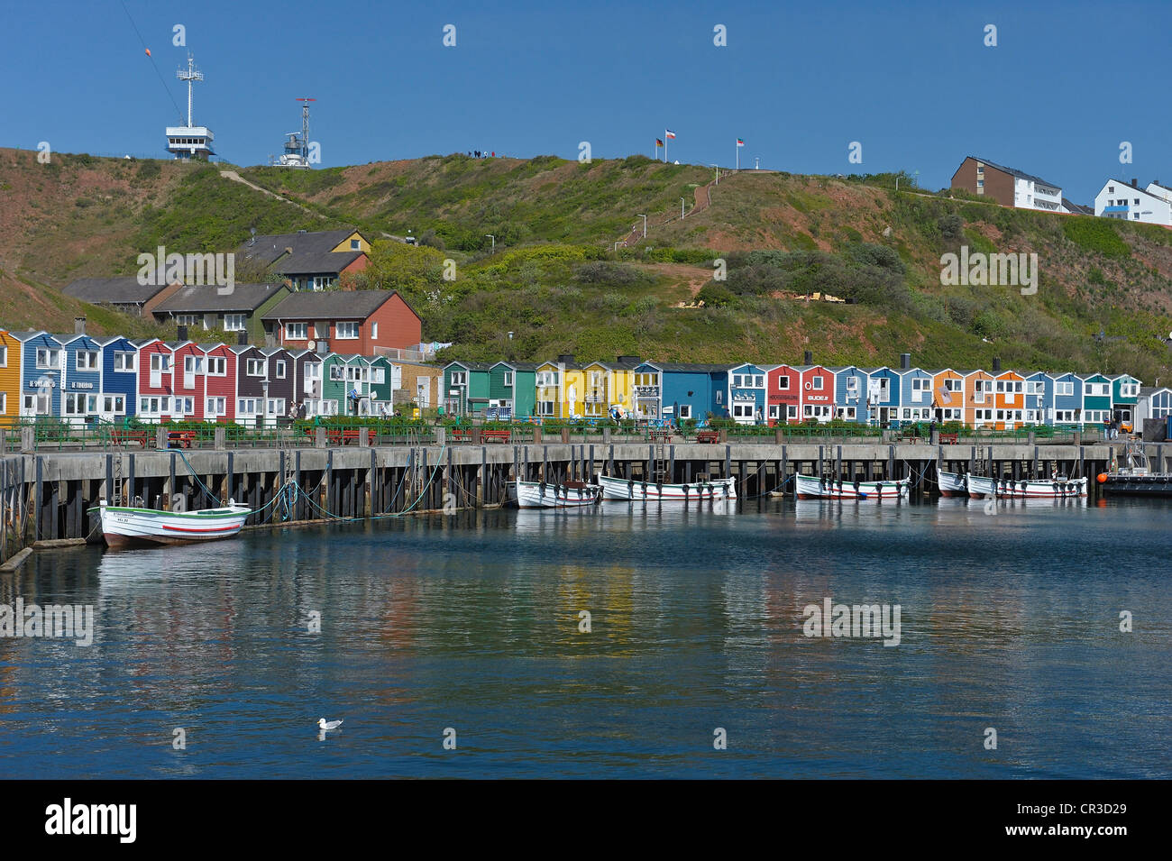 Hafen von Helgoland, Schleswig-Holstein, Deutschland, Europa Stockfoto