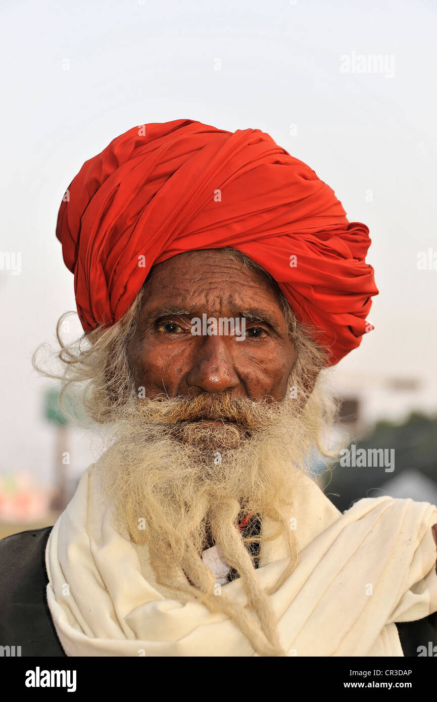 Sadhu oder heiliger Mann, Agra, Uttar Pradesh, Nordindien, Indien, Asien Stockfoto