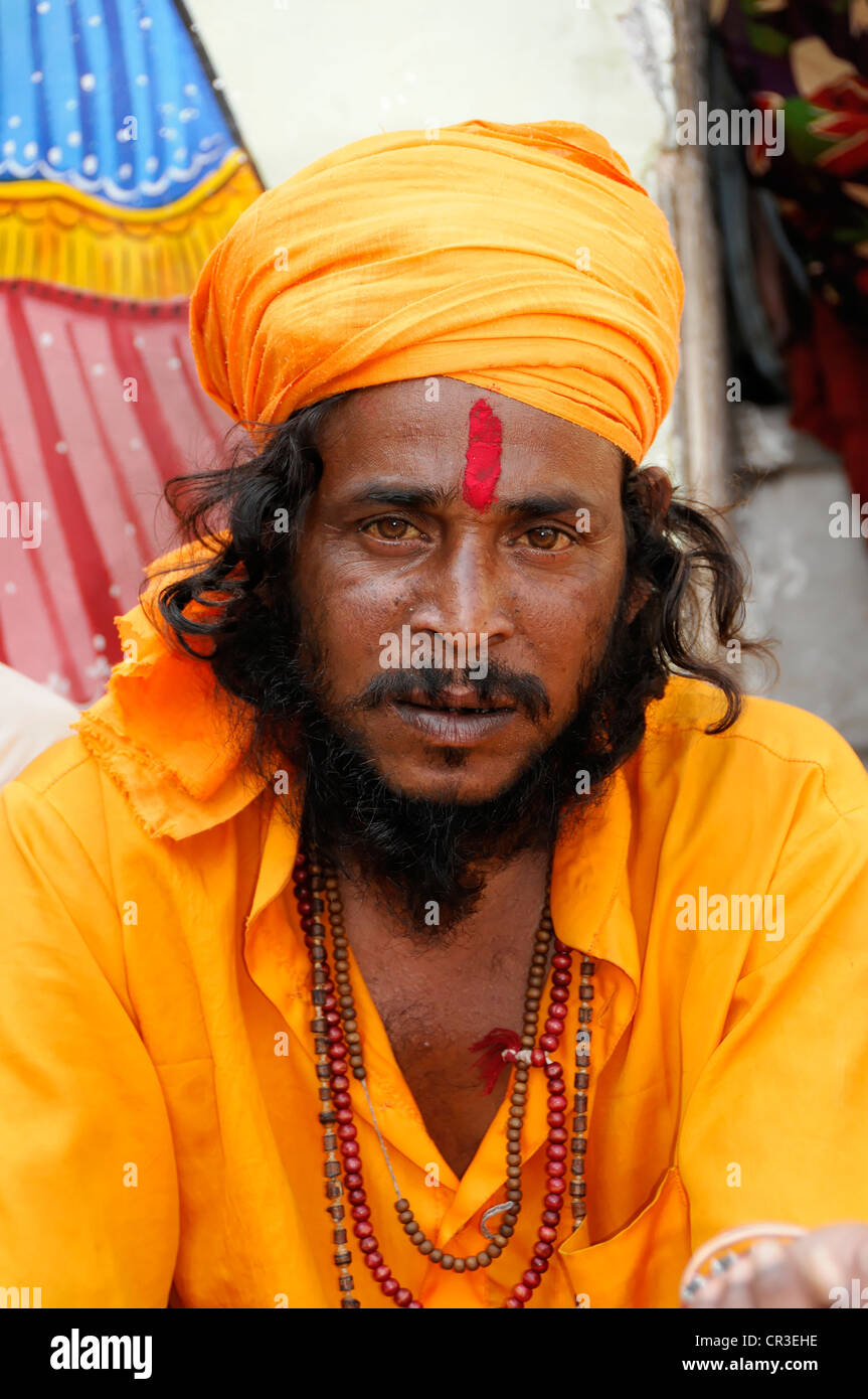 Sadhu, heiliger Mann, Udaipur, Rajasthan, Nordindien, Asien Stockfoto