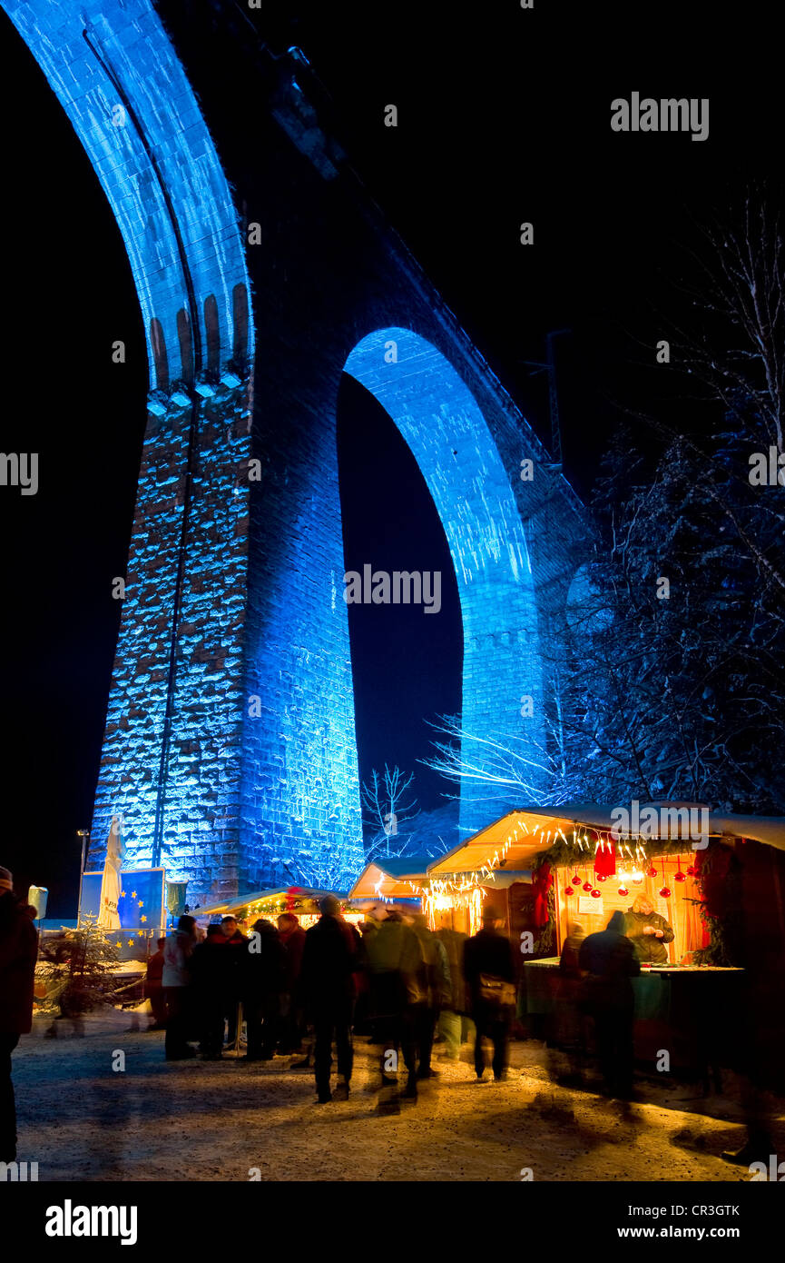 Christmas Market, Ravennaschlucht, Schwarzwald, Baden-Württemberg, Deutschland, Europa Stockfoto