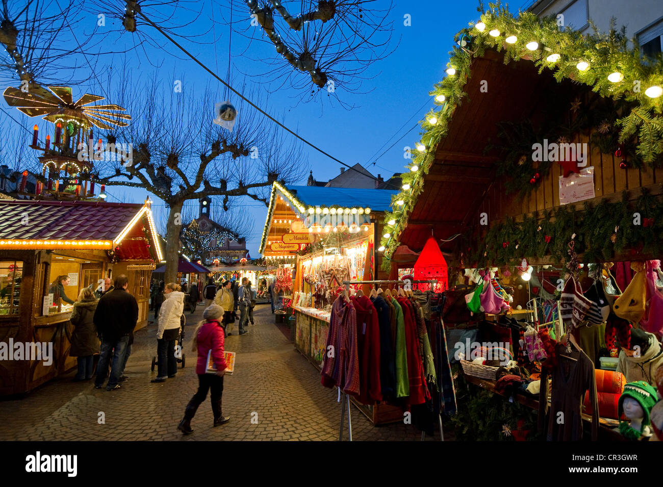 Christmas Market, Rastatt, Baden-Württemberg, Deutschland, Europa Stockfoto
