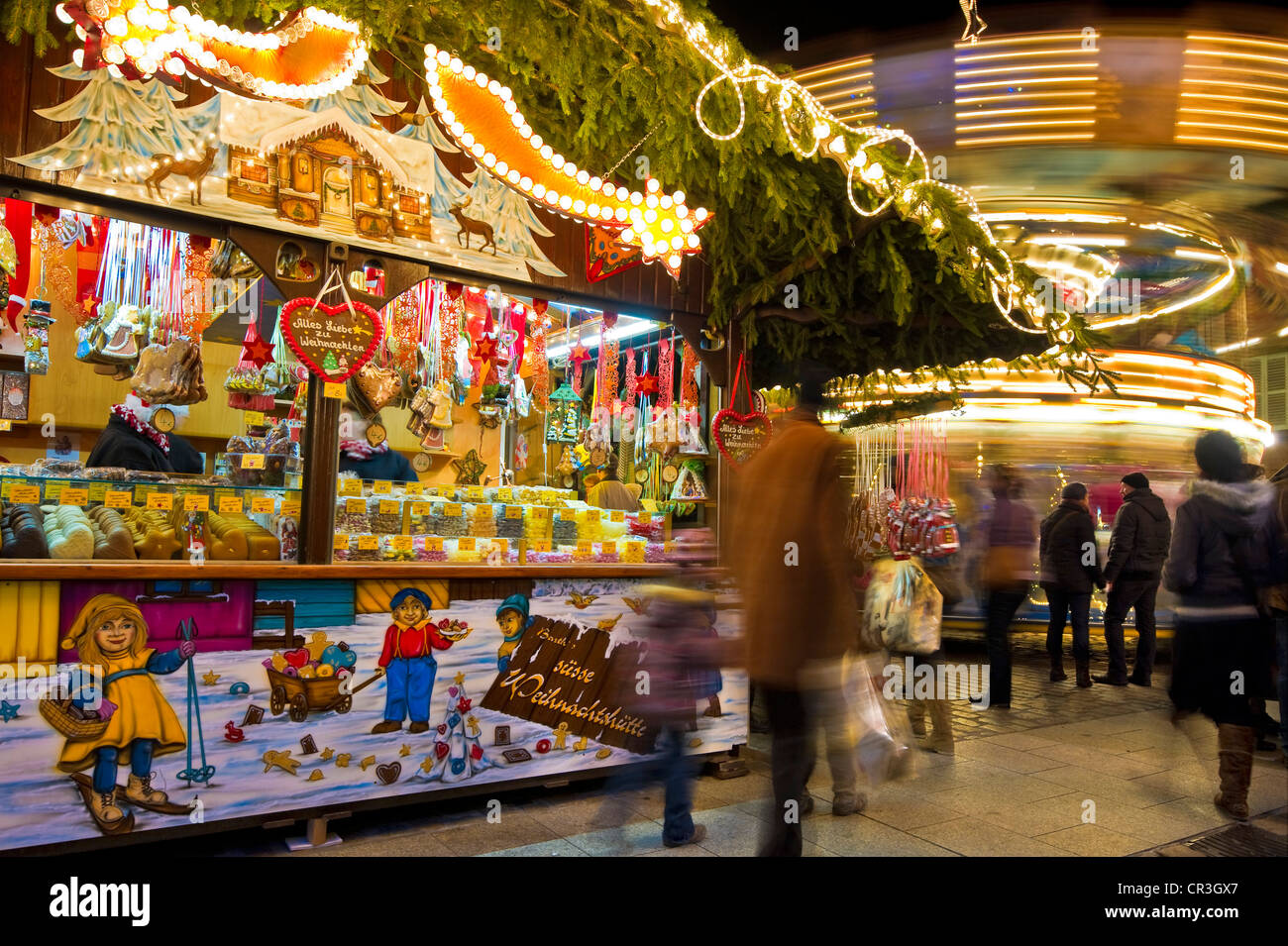 Christmas Market, Landau, Rheinland-Pfalz, Deutschland, Europa Stockfoto
