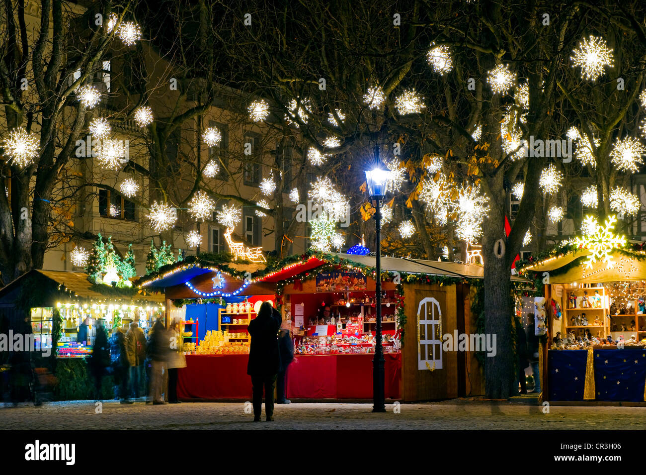 Christmas Market, Basel, Schweiz, Europe Stockfoto