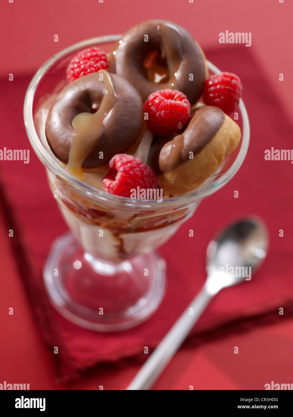 Mini Schokoladen Donuts Donuts Stockfoto