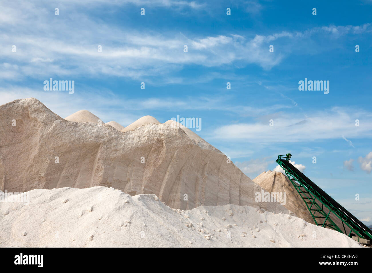 Meer Salz Produktion in Mallorca, Balearen, Spanien, Europa Stockfoto