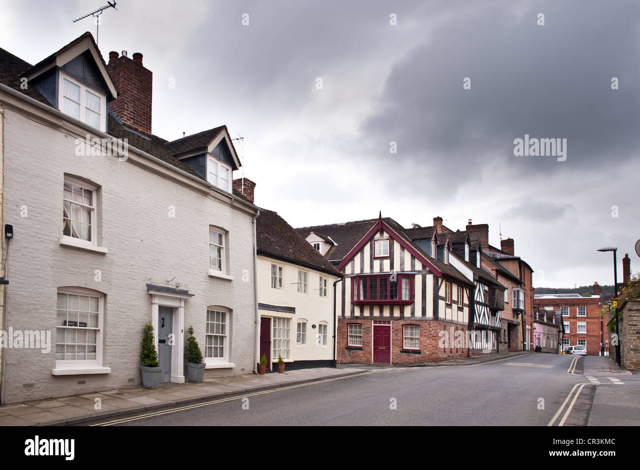 Marke Lane, Ludlow, Shropshire Stockfoto