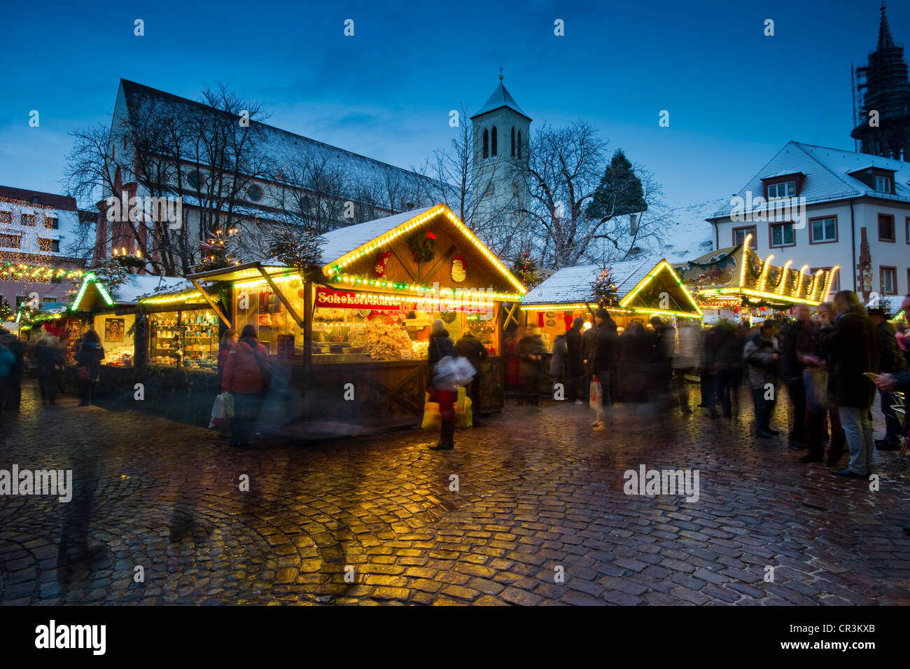 Christmas Market, Freiburg Im Breisgau, Baden-Württemberg, Deutschland, Europa Stockfoto