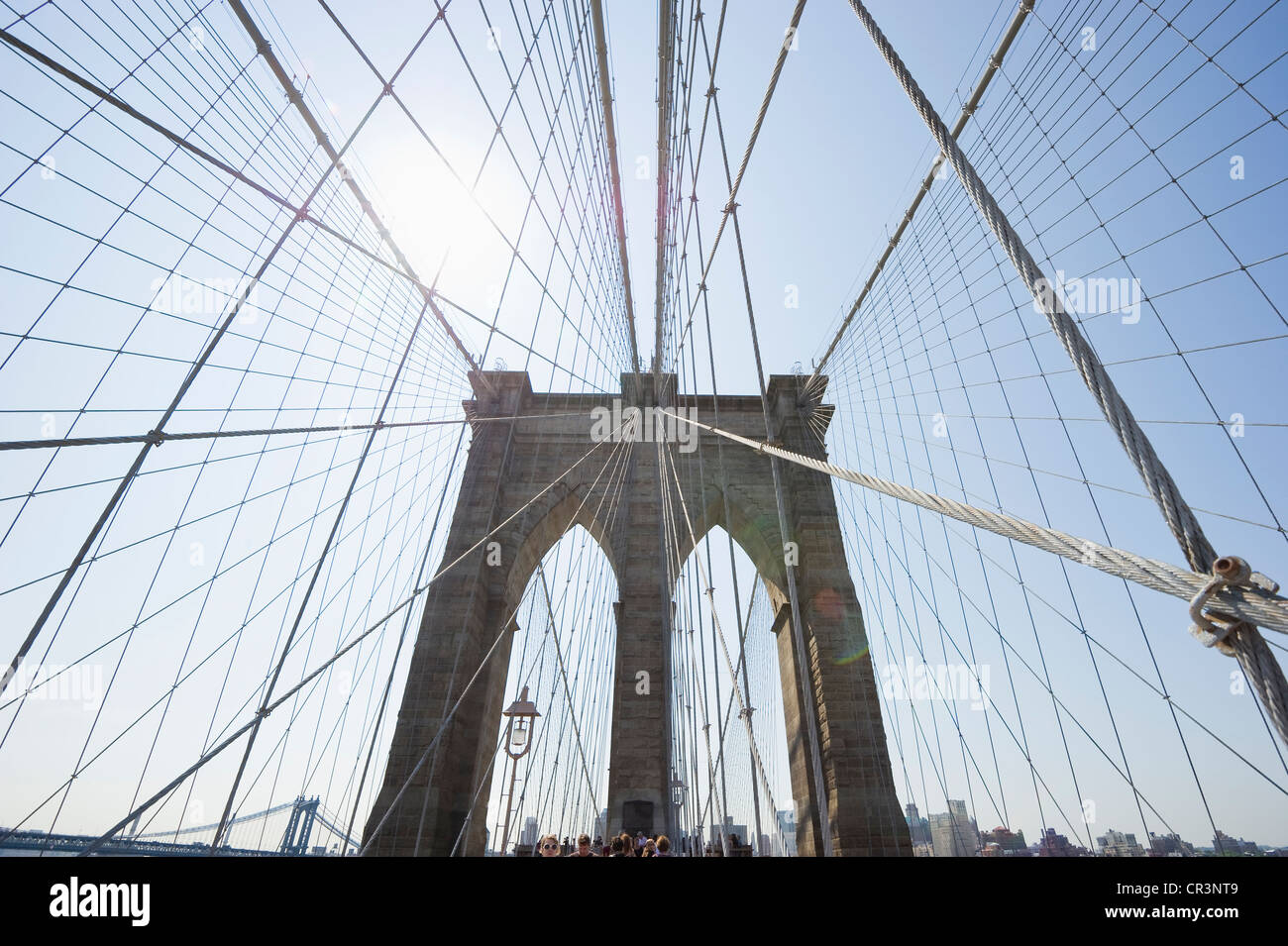 Brooklyn Bridge, New York, USA, Amerika Stockfoto