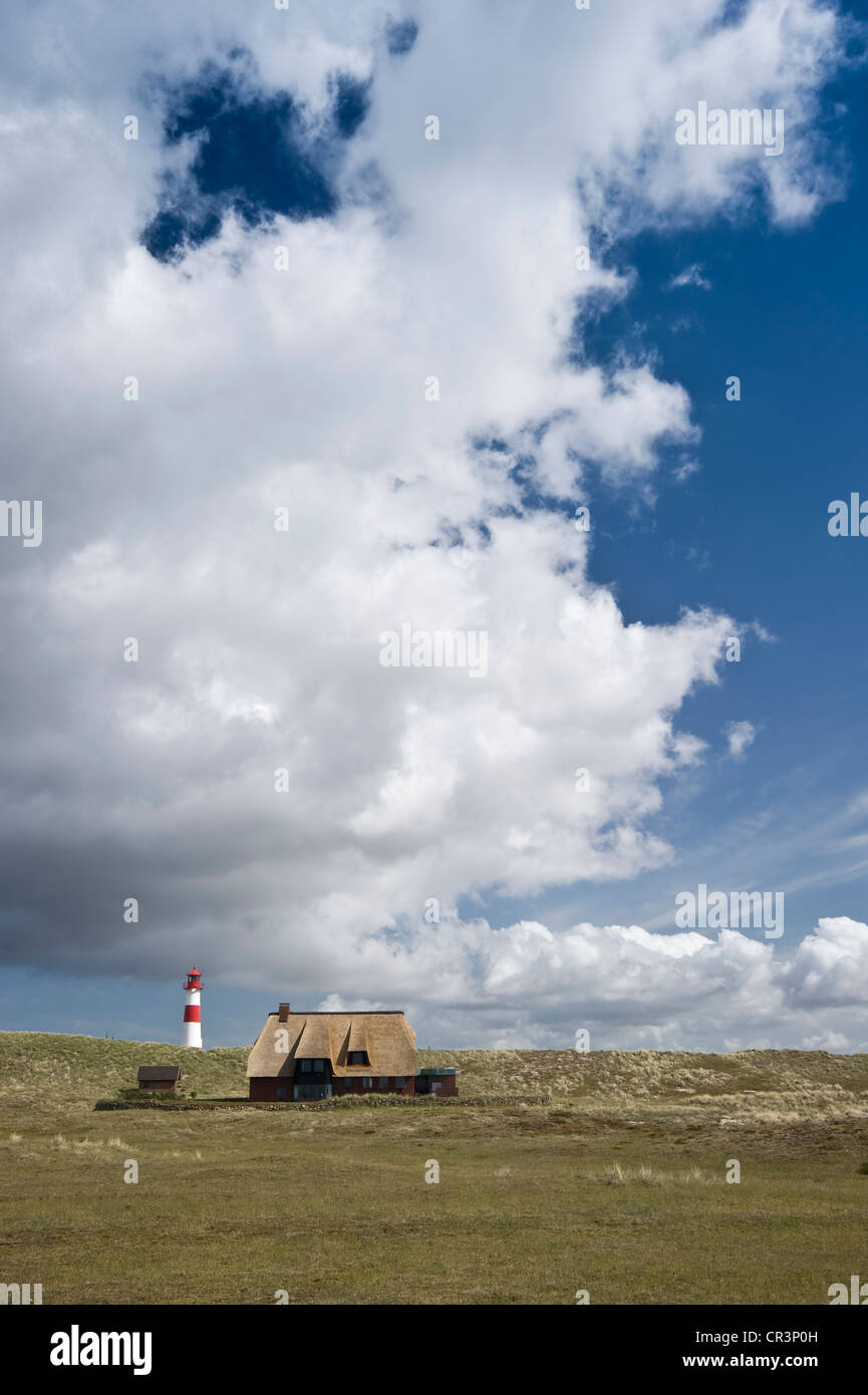 Leuchtturm List Ost, Liste, Sylt, friesischen Nordinsel, Deutschland, Europa Stockfoto