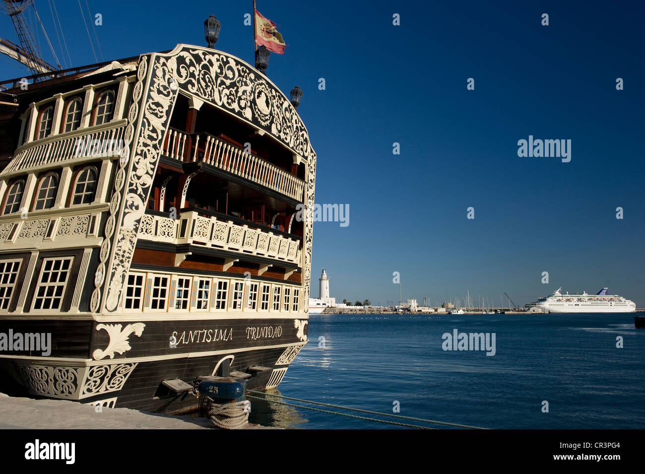Im Hafen von Málaga, Costa Del Sol, Andalusien, Spanien, Europa Stockfoto