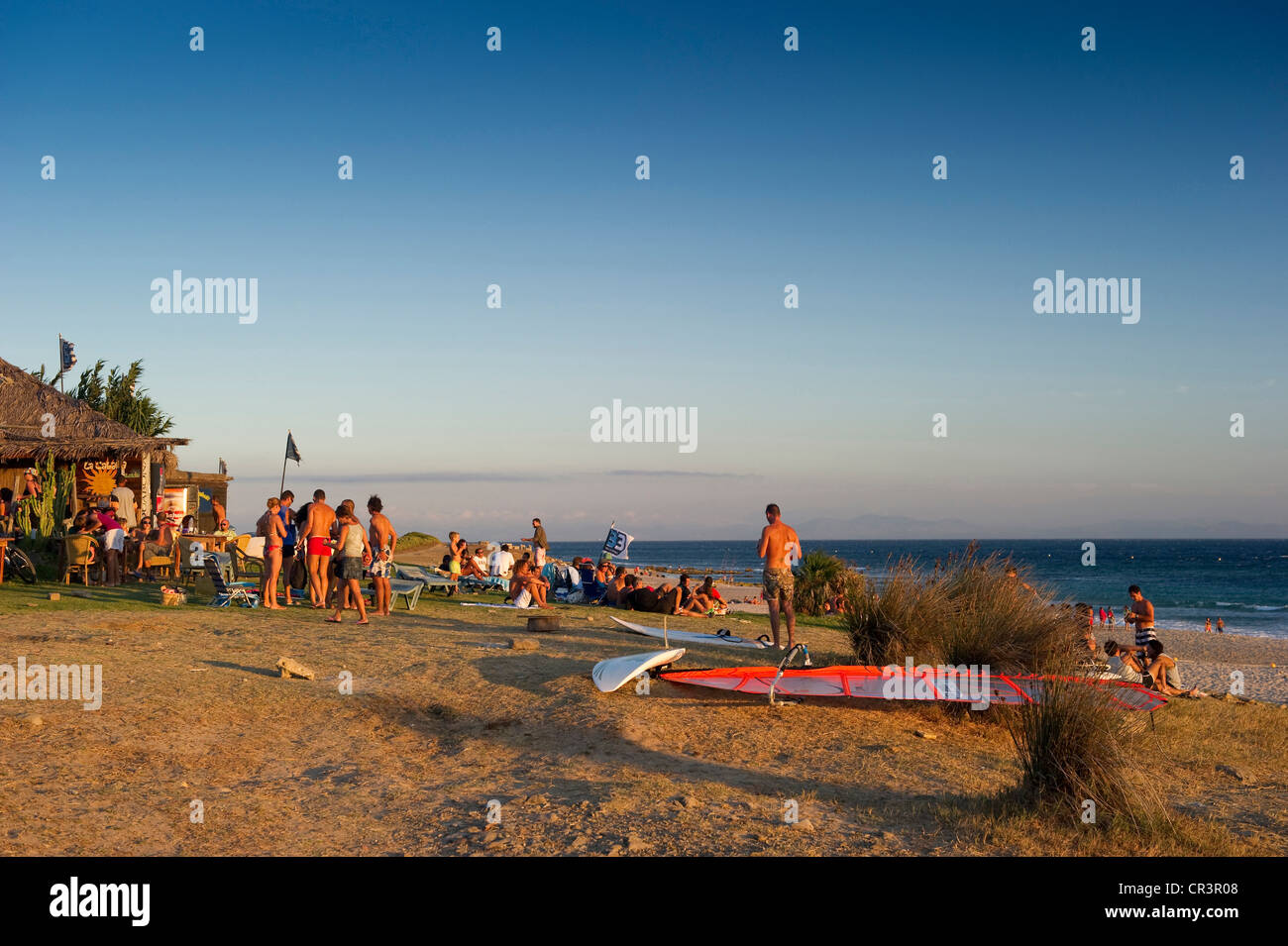 Strand, Tarifa, Costa De La Luz, Andalusien, Spanien, Europa Stockfoto
