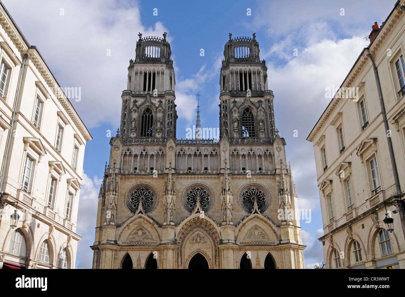 Rue Jeanne d ' Arc, Straße, Cathedrale Sainte-Croix, Orleans, Loiret, Centre, Frankreich, Europa, PublicGround Stockfoto