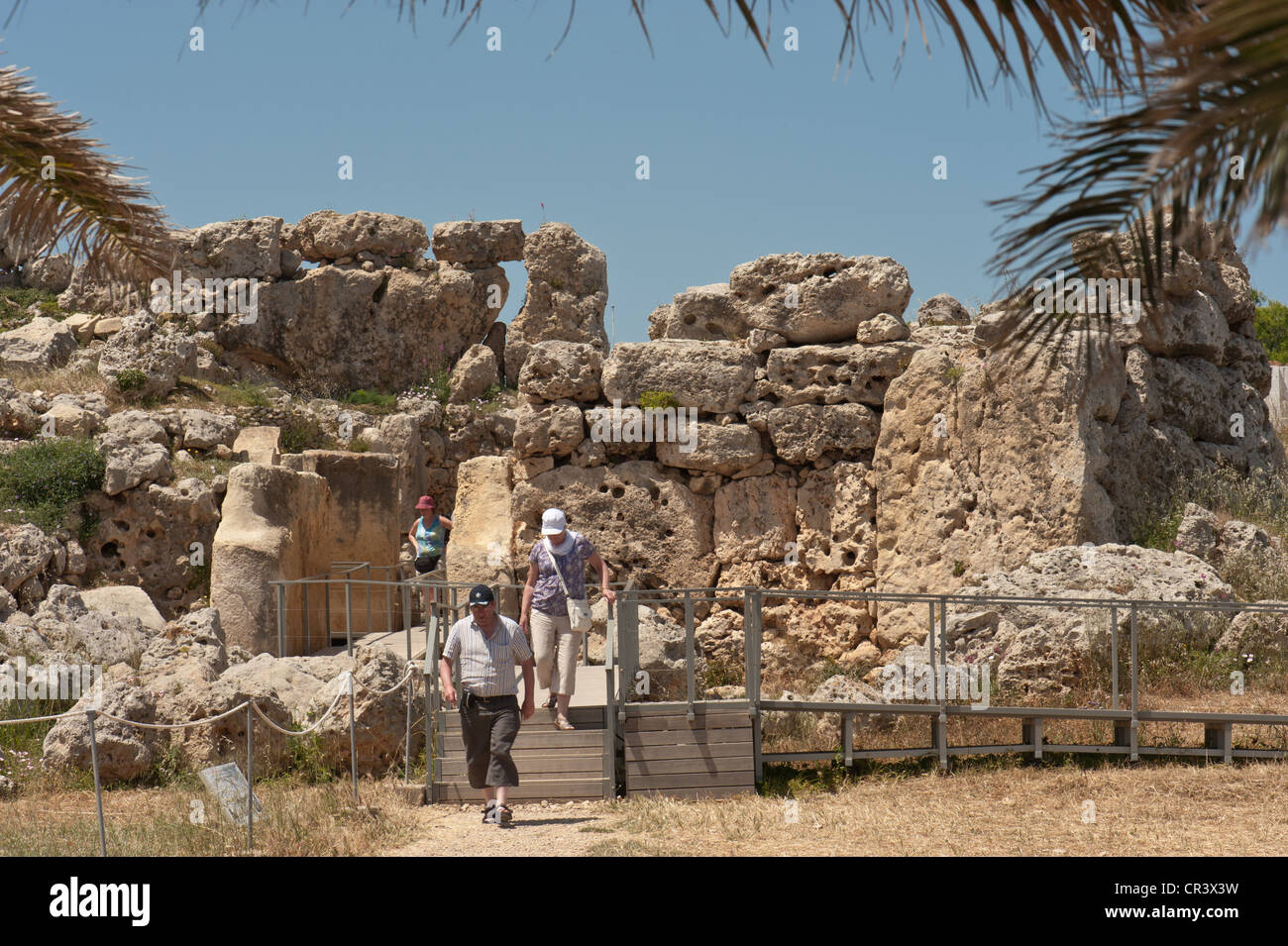 Ġgantija, Xaghra, Gozo, Malta Stockfoto