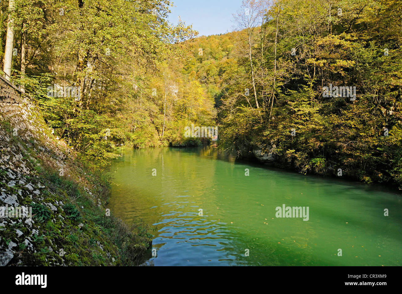 Loue Fluss, Ouhans, Departement Doubs, Franche, Frankreich, Europa, PublicGround Stockfoto