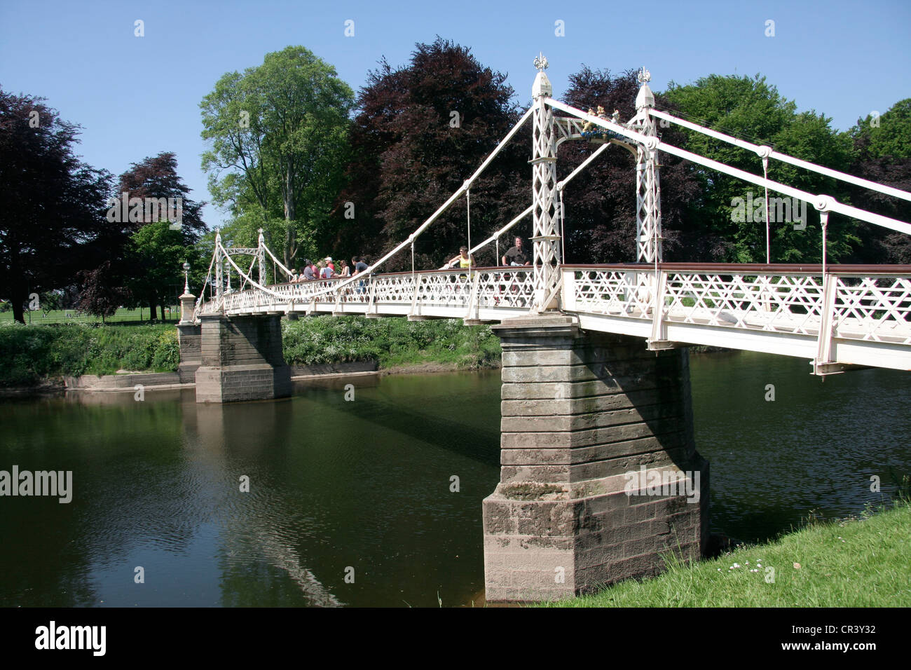 Victoria Bridge River Wye Hereford Herefordshire England UK Stockfoto