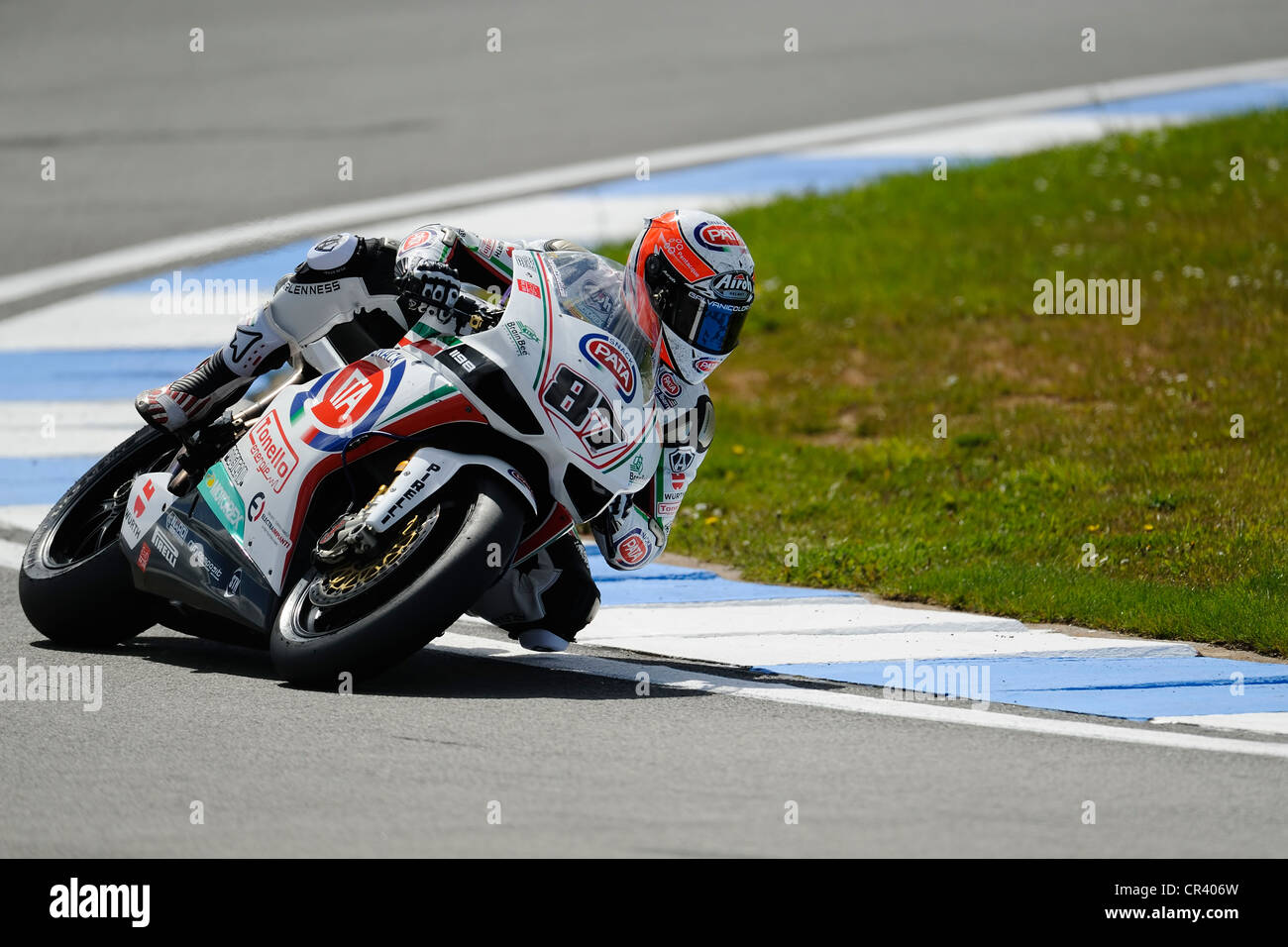 Lorenzo Zanetti auf der Ducati Superbike 2012 Stockfoto
