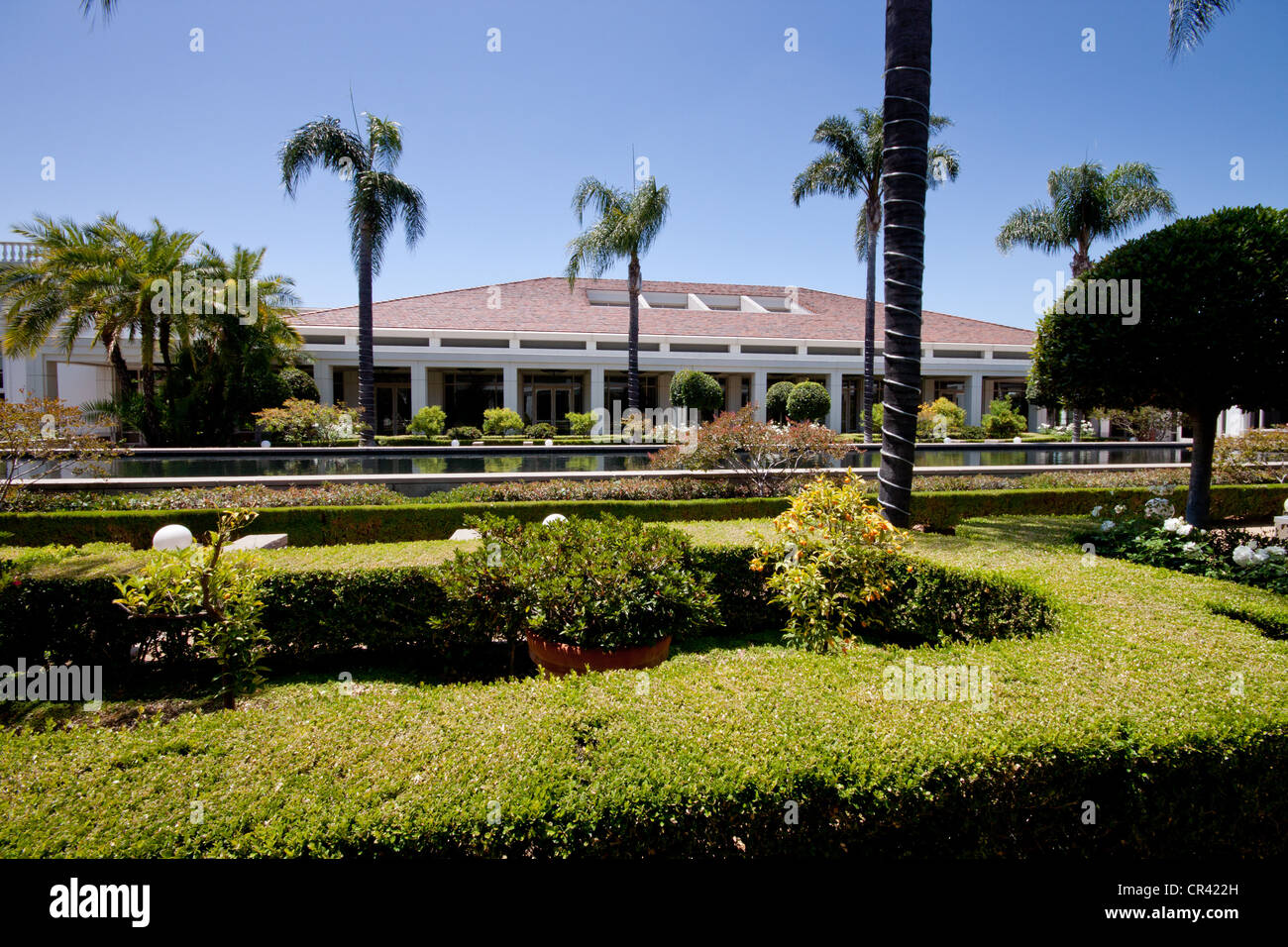 Außenansicht des Nixon Library and Museum, Yorba Linda, Kalifornien Stockfoto