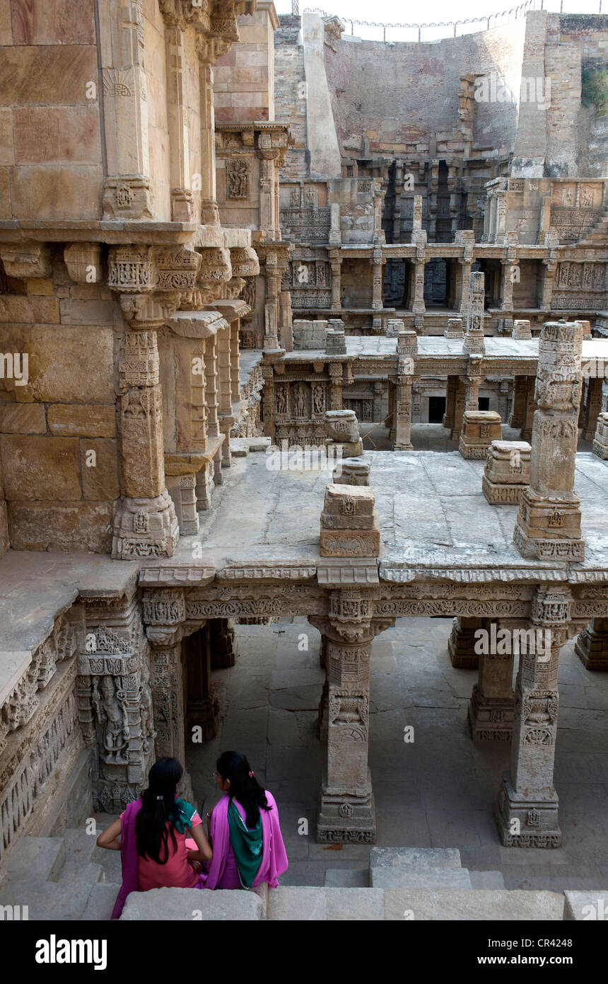 Indien, Bundesstaat Gujarat, Patan, Rani Ki Vav (die Ranis Brunnen oder Queen es Schritt gut) Stockfoto Indien, Bundesstaat Gujarat, Patan, Rani Ki Vav (die Ranis Brunnen oder Queen es Schritt gut) Stockfoto