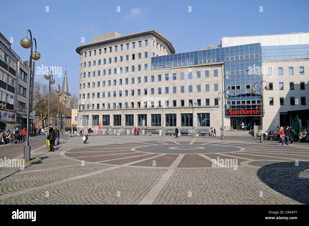 Historischen Sparkasse Bankgebäude, Dr.RuerPlatz Square, Innere Stadt, Bochum, Ruhrgebiet