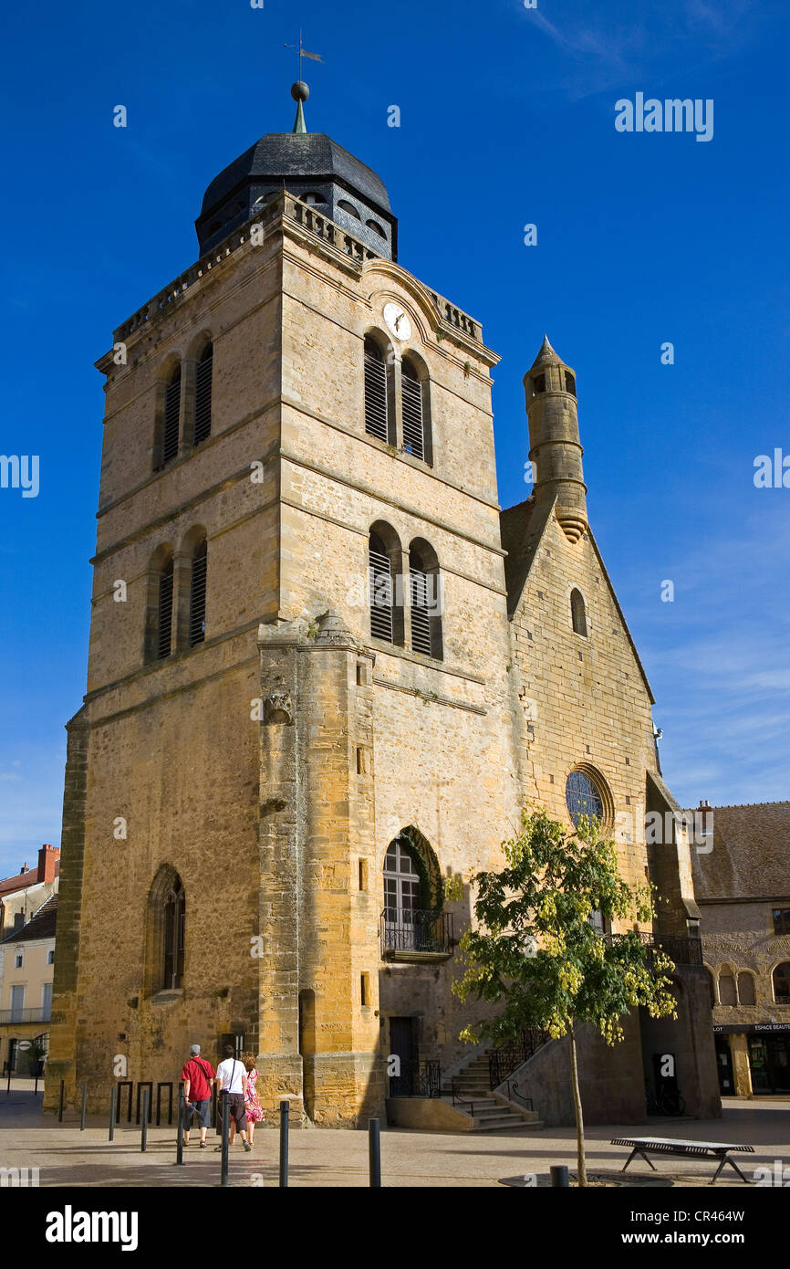 Frankreich, Saone et Loire, Paray le Monial tour Saint-Nicolas (St. Nikolaus-Turm) Stockfoto