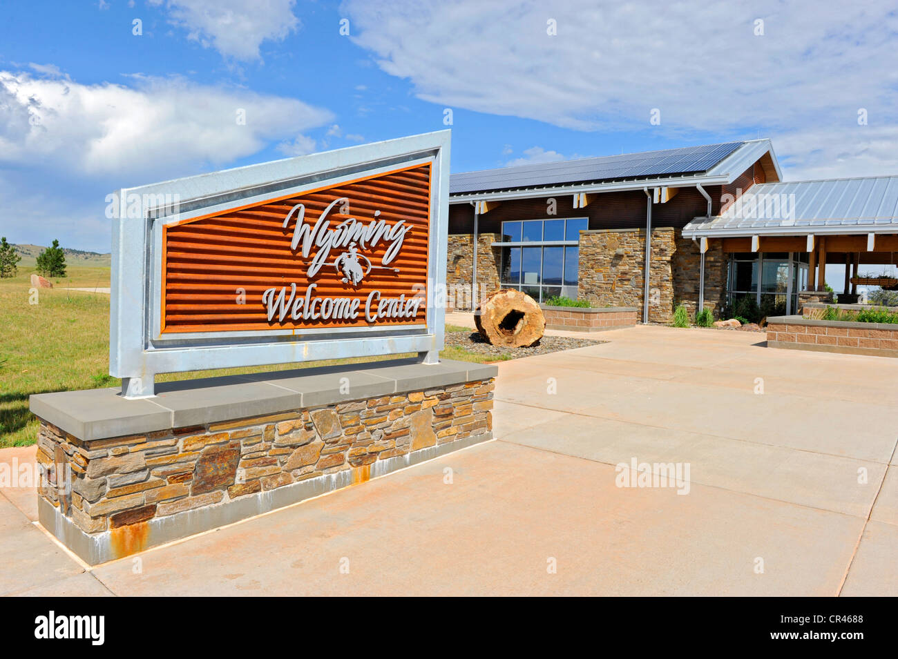Wyoming Welcome Center uns WY Rest Reiseinformationen zu stoppen Stockfoto